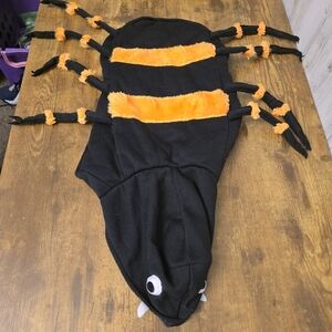 Spider Halloween Costume For Medium Sized Dog, Black And Orange, Unbranded